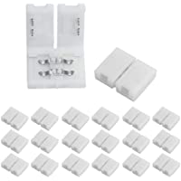 VARICART 2 Conector Pins 8mm Sin Soldar Tira LED- Tiras de un Color Conductor Separador Rápido- No Hidrófugo para Tiras…